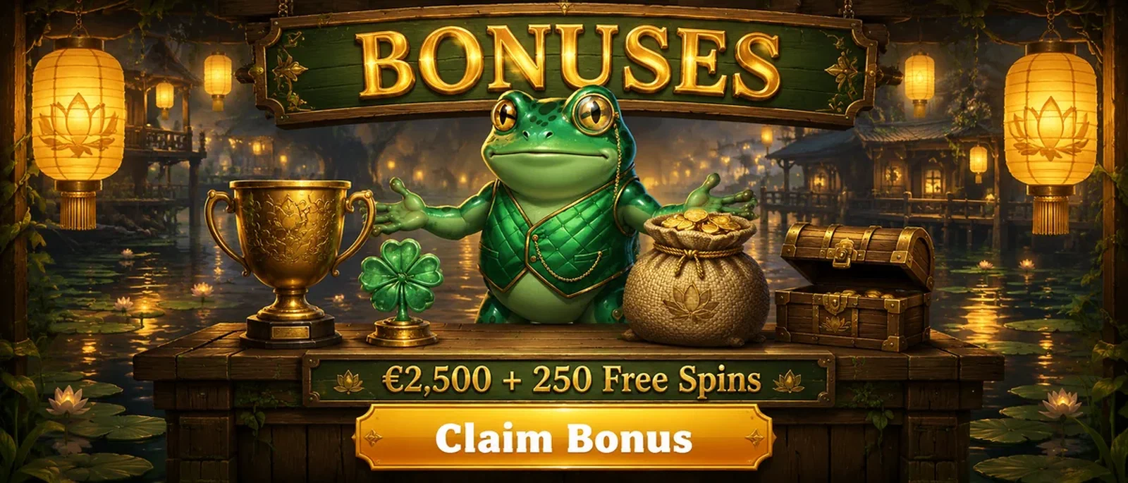 Frogyspin Casino Bonuses