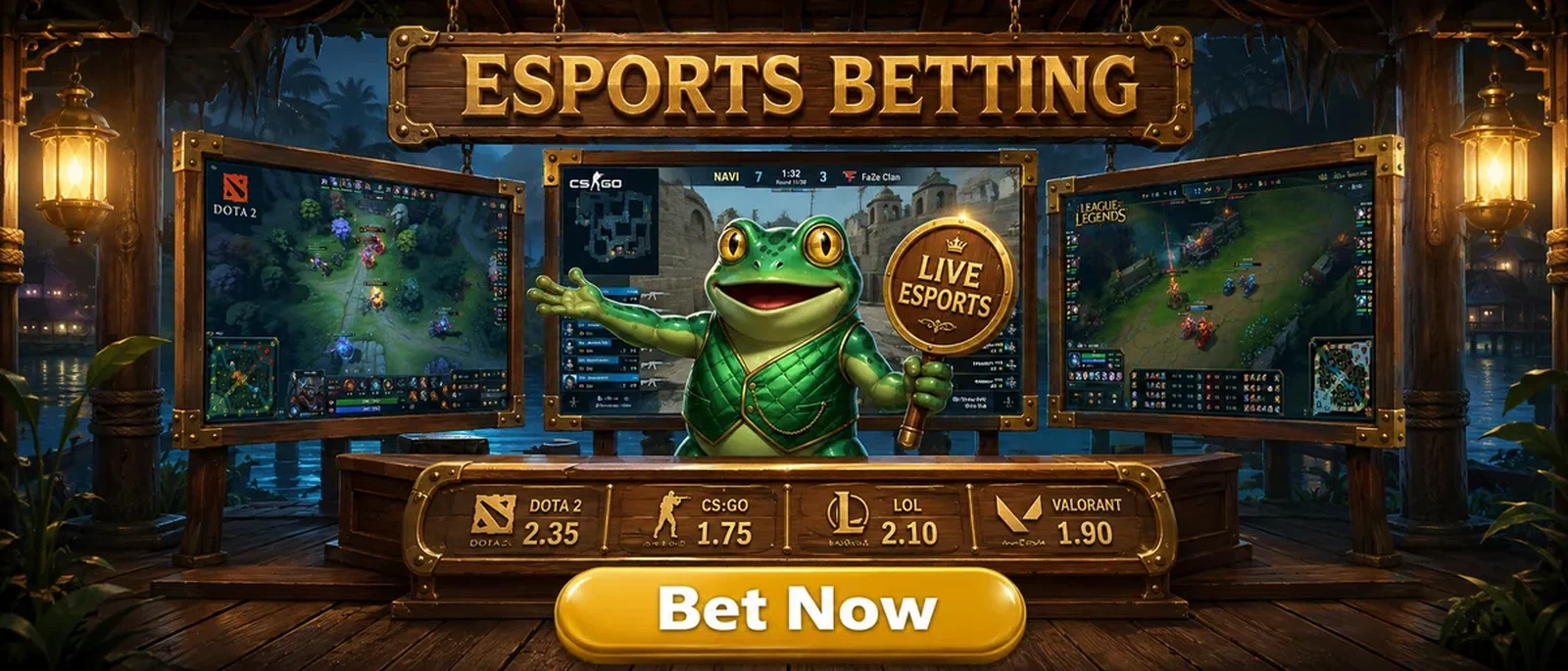 Frogyspin Esports Betting Bonus