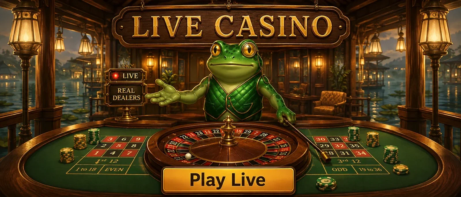 Frogyspin Live Casino Games